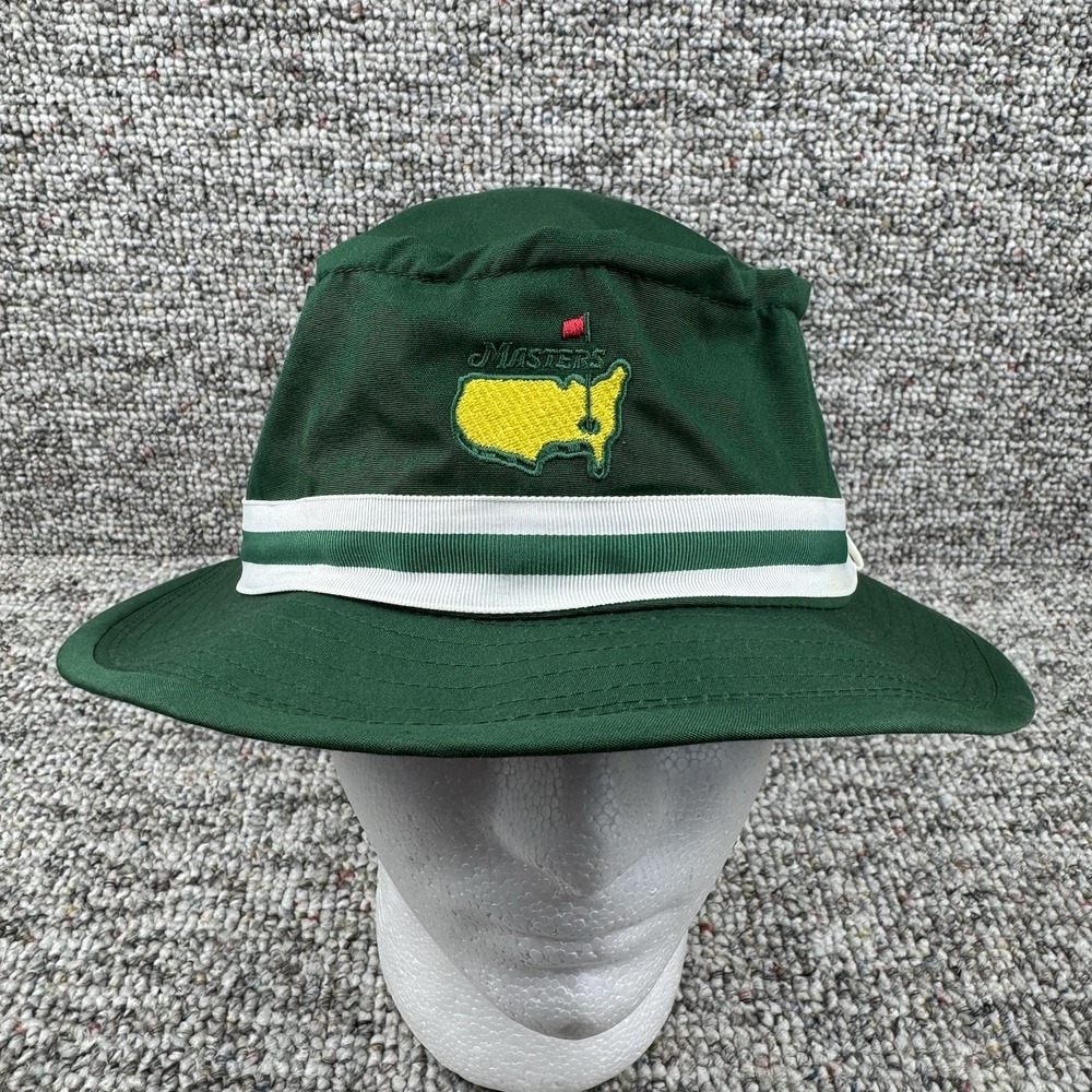 Masters Bucket Hat Cap Mens Medium Golf Augusta National American Needle Green
